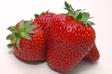 Trio de fraises.