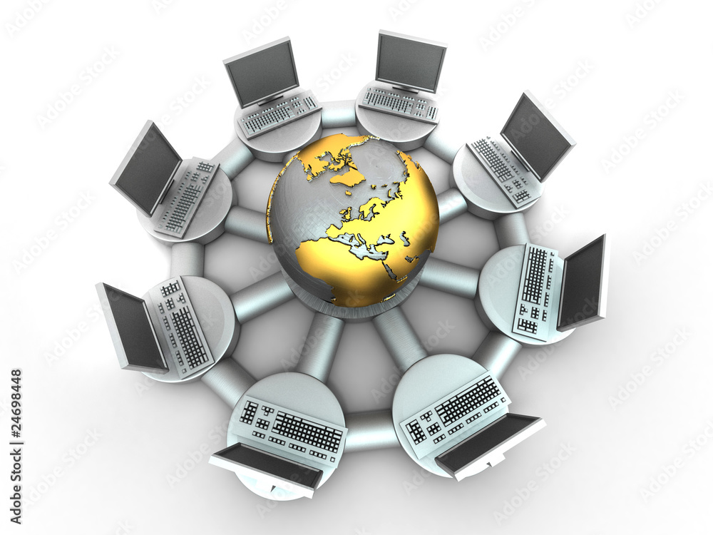 Poster conceptual image of internet