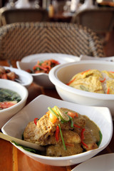 restaurant menu set