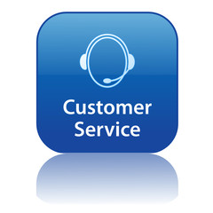 CUSTOMER SERVICE Web Button (support contact clients helpdesk)