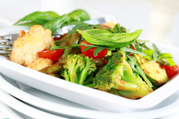 Baked mixed vegetable