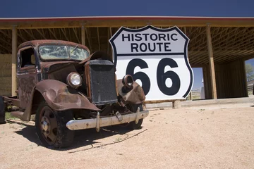 Meubelstickers Route 66 route 66