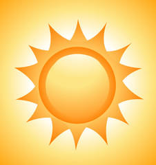Sun icon vector