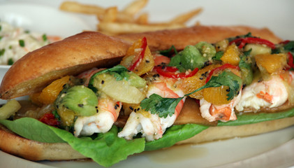 seafood sandwich