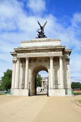 Fototapeta na wymiar Beautiful Wellington Arch in London