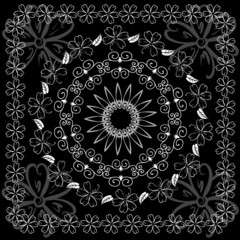 abstract floral arabesque pattern