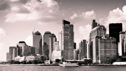 Skyline von New York City, schwrazweiss