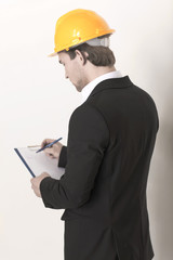 Architekt mit Checkliste