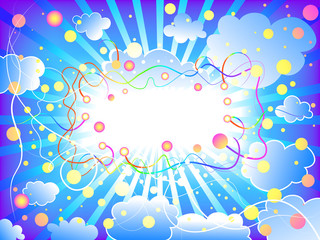 Abstract funny cloudy background