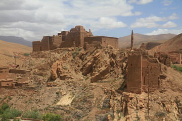 Verfallene Kasbah im Dades-Tal, Hoher Atlas - Marokko