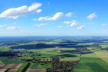Fototapete Luftbild Luftaufnahme über Deutschland - Brandenburg