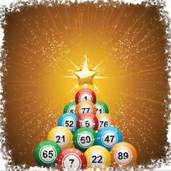 Bingo ball Christmas tree