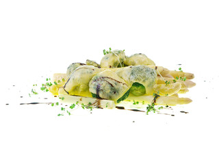 au gratin asparagus and broccoli