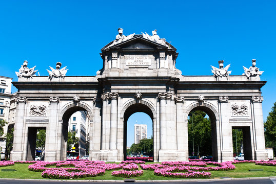Puerta de Alcala, in Madrid, Spain