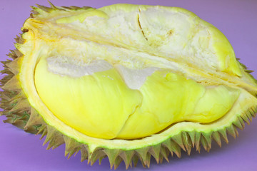 Durian on purple background