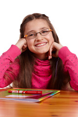 M&auml;dchen mit Brille