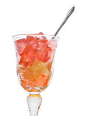 bowl of fruit lemonade cubes