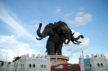 Tree head elephant at Samutprakran, Thailand.