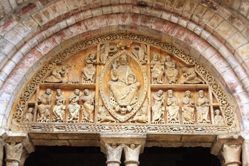 Obraz premium Porche de l'église de Carennac