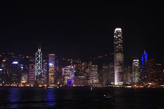La nuit à Hong Kong