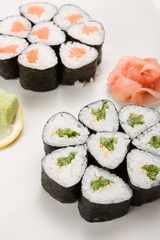 sushi on the plate