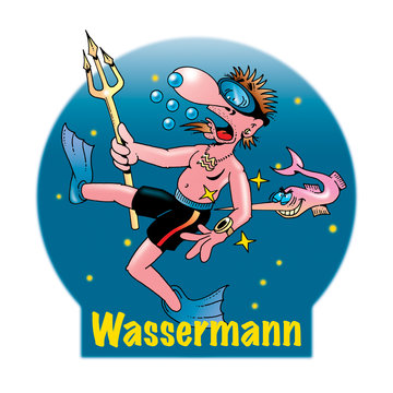 Lustige Sternzeichen: Wassermann
