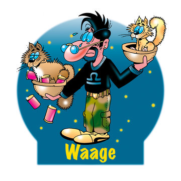 Lustige Sternzeichen: Waage