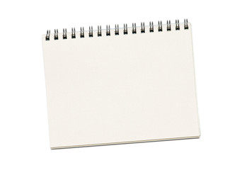 Notepad isolated on the white background