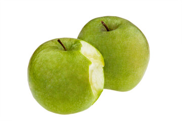 Angebissener Apfel