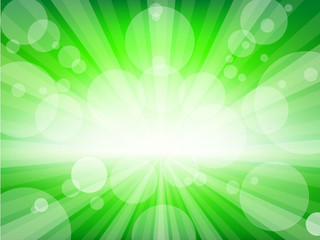 Abstract green explosion