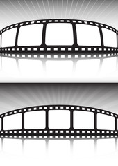 Cinema banner style double  background set