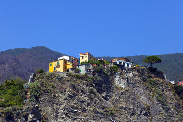 Colorful italian houses on the cinque terre