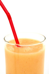 Smoothie et paille