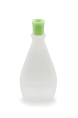 White bottle isolated on the white