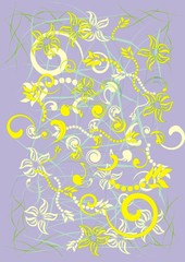 Beautiful pattern from plants