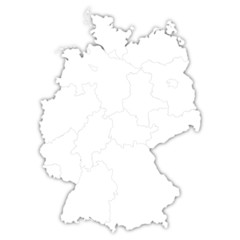 Fototapeta na wymiar landkarte deutschland V2 I