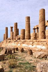 Ancient Greek ruin in Agrigento, Italy