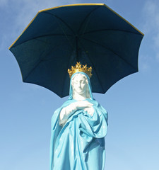 vierge au parasol, Piton Sainte-Rose, île de la Réunion