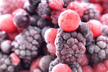 Gefrorene Beeren Makro
