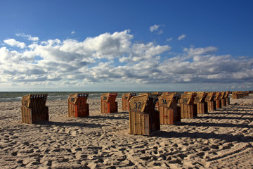 Strandkörbe an der Ostsee