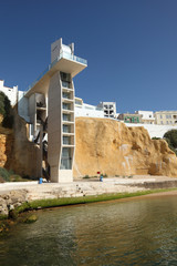 Elevator to the beach in Albufeira, Algarve Portugal