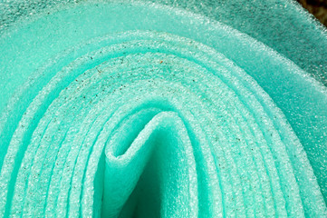 Building material is a polyethylene, green background