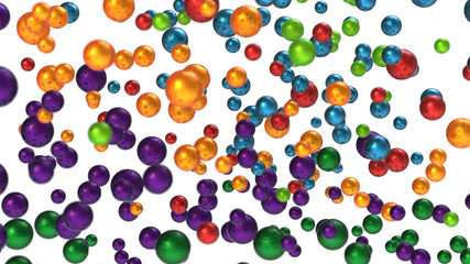 Colorful bubbles or balls