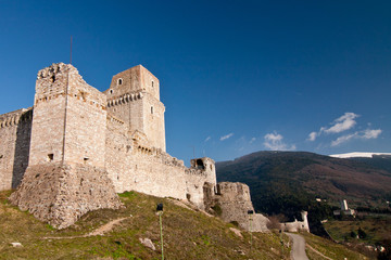 Fototapeta na wymiar Rocca maggiore, Assisi - Italy
