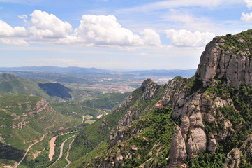 Fototapeta na wymiar Montserrat mountain