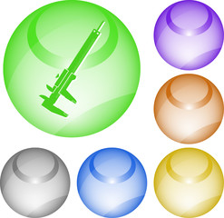 Caliper. Vector interface element.