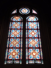 Vitrail de l'église de la Sainte Trinité à Paris