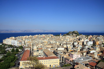 Fototapeta na wymiar View of Corfu Greece