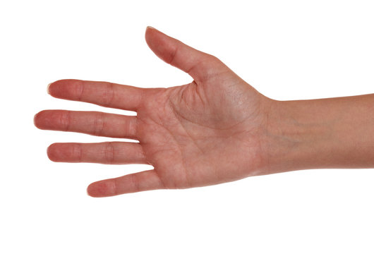 Rechte Hand einer Frau
