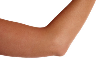 Rechter Ellenbogen einer Frau